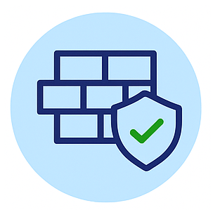 Icône représentant une corbeille protégée par un bouclier pour illustrer la suppression sécurisée d’objets dans iTop