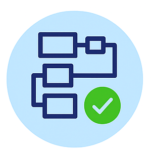 Icône représentant un entonnoir avec des flèches indiquant la sélection dynamique de critères ITSM
