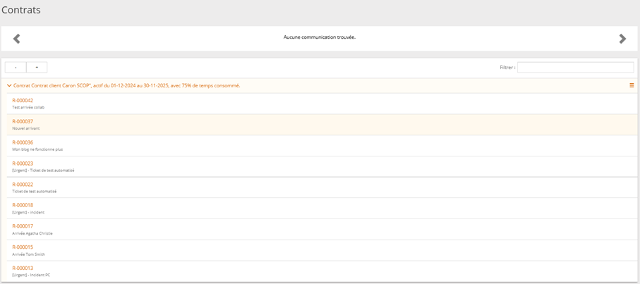 Un ticket de  changement prérempli, pour rendre plus efficace le processus de gestion des changements.