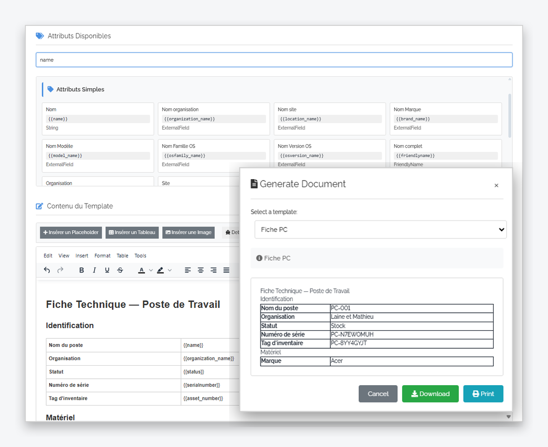 Éditeur visuel iTop Test Automation pour créer des tests fonctionnels automatisés